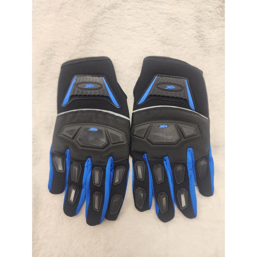 Outdoor Motorcycle Gloves Blue Black Large